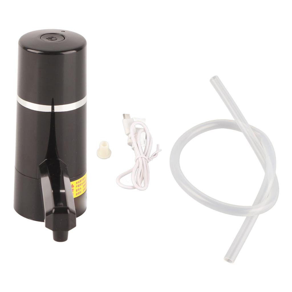 1x Wireless Rechargeable Bottle Drinking Water Electrical Pump Portable Dispenser USB (Black)