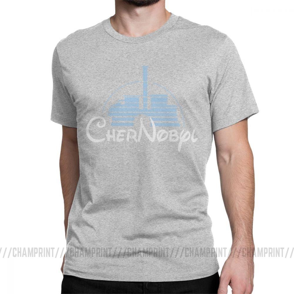 Mens Nuclear Disaster Chernobyl Geek Ukraine Radiation Vintage T Shirt Pure Cotton Tops Novelty Tee Shirt Plus Size TShirts