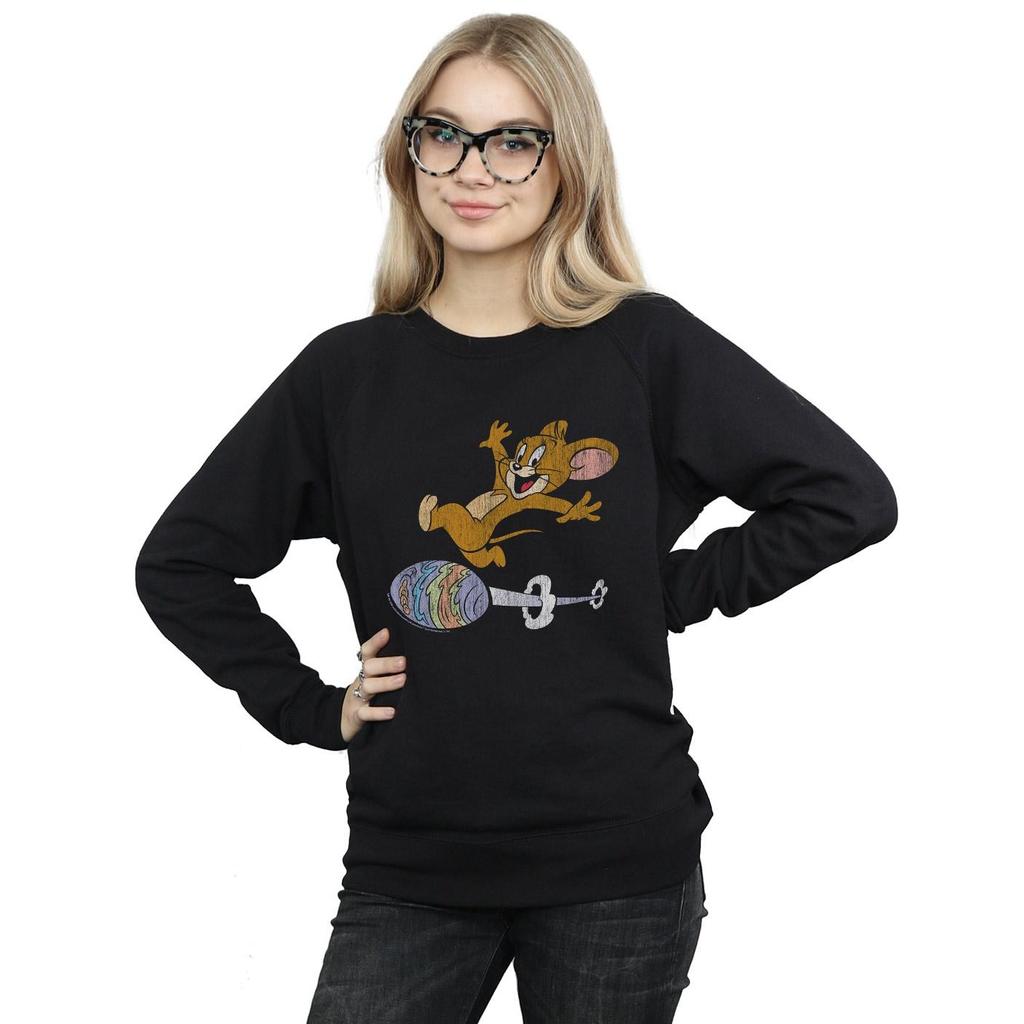 Tom And Jerry Womens/Ladies Egg Run Sweatshirt