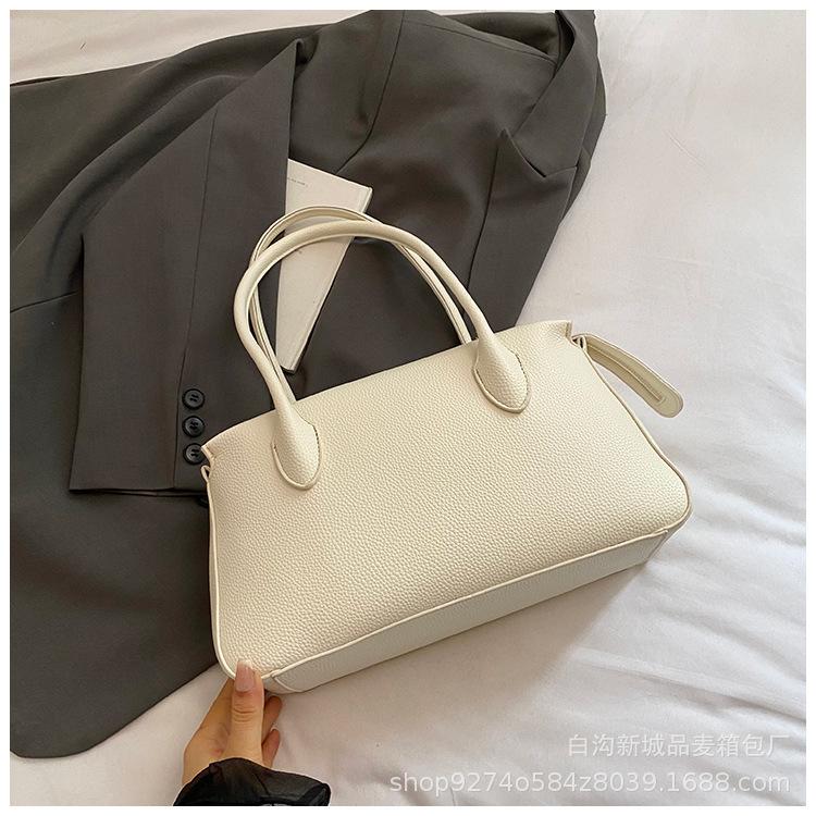

Retro large-capacity underarm bag women s 2025 new fashion high-end briefcase women s commuter shoulder bag tide белый