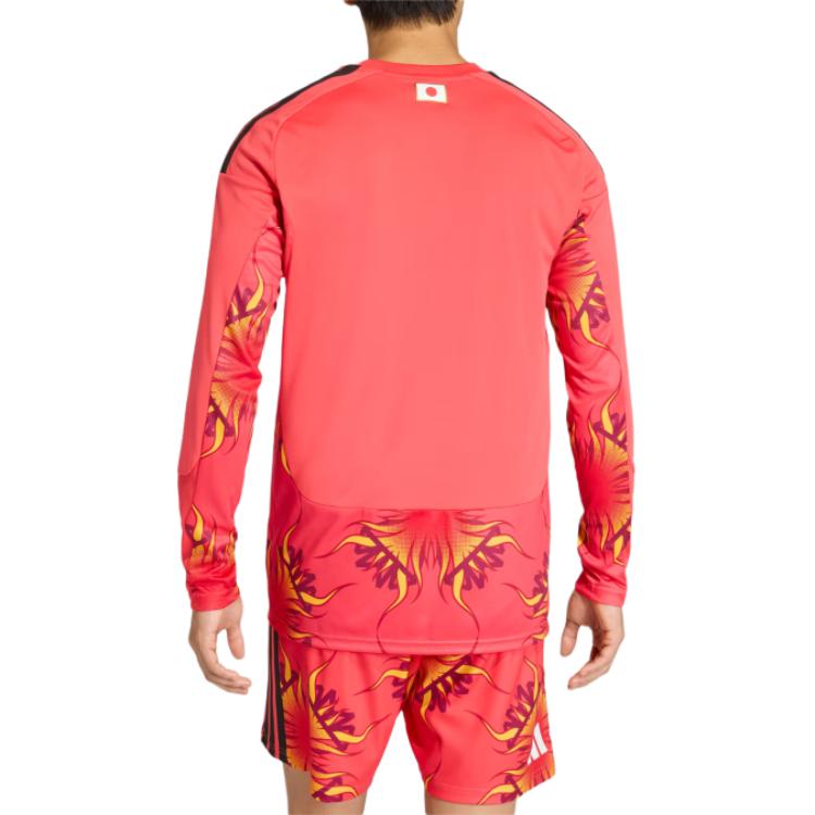 Adidas Japan 26 Home Goalkeeper Jersey Long Sleeve Semi Lucid Red Men Tops KA9649