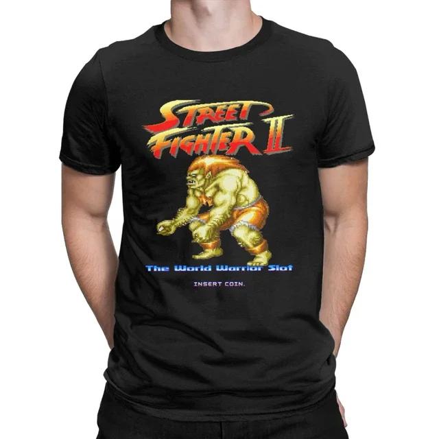 Street Fighhtter Sagat  Muay Thai Gaming Hadouken T Shirt for Men Casual Modal Tees Short Sleeve T Shirt Crewneck Tops