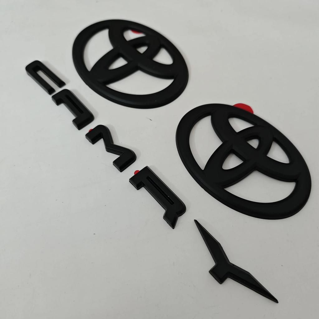 Suitable for 2024 2025 9th Generation Toyota Camry Hood Badge Trunk Badge OVERLAY Modification Gloss Black Matte Black