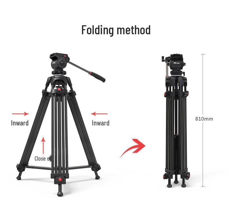 JIEYANG JY0608A/B Video Stabilizer Hydraulic Pan Tilt Head Tripod