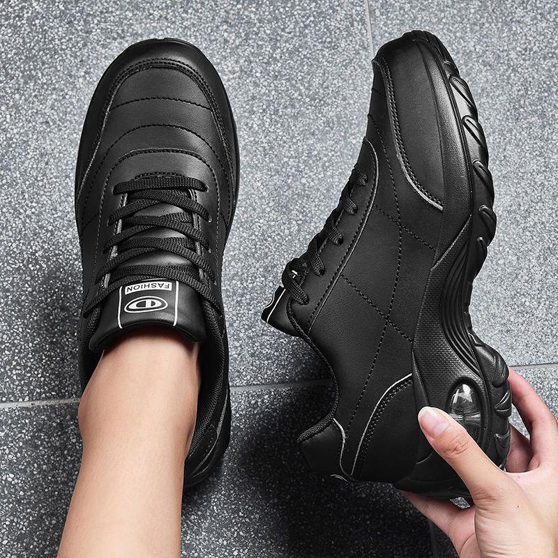 

Женские водонепроницаемые черные кожаные рабочие и повседневные туфли - Легкие, удобные для бега или путешествий 36