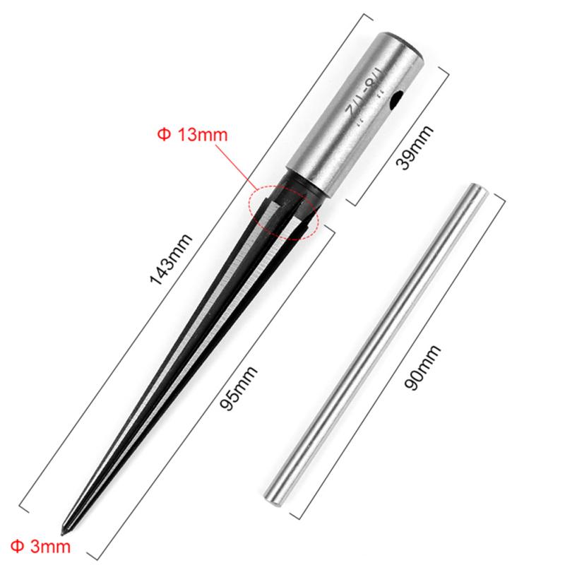 Bridge Pin Hole Reamer Tapered 5-degree 6 Fluted Acoustic Guitar Woodworker DIY Pickup Luthier Tool