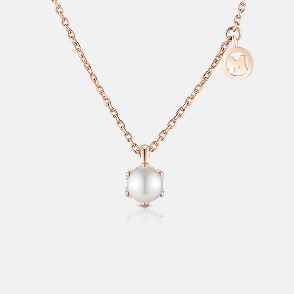 Rene Silver Rose Necklace A211Sn9116Rph 42Cm