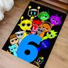 1pc Sprunki Game2 Print Area Rug - Soft, Washable Non-Slip Indoor Mat for Office Chairs, Living Room, Home Office Decorative Rug