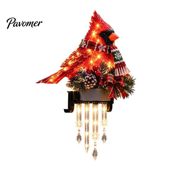 Christmas Lighted Garland Accents Winter Glow Snowman Icicle Light Decor, Outdoor Decorations, Hanging Wonderland Entrance Trim LED Holiday Lights for