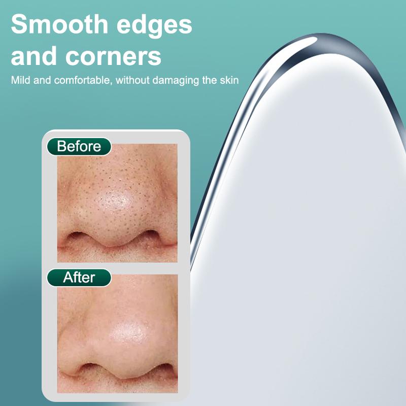 Stainless Steel Cosmetic Scraper Blackhead Spatula Facial Scraping Massage Hair Follicle Cleaning Tool Professional Makeup Tool