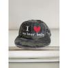 Leopard Print I Love Beer Belly Flat Brim Cap Female Retro Street Soft Top Cap Niche