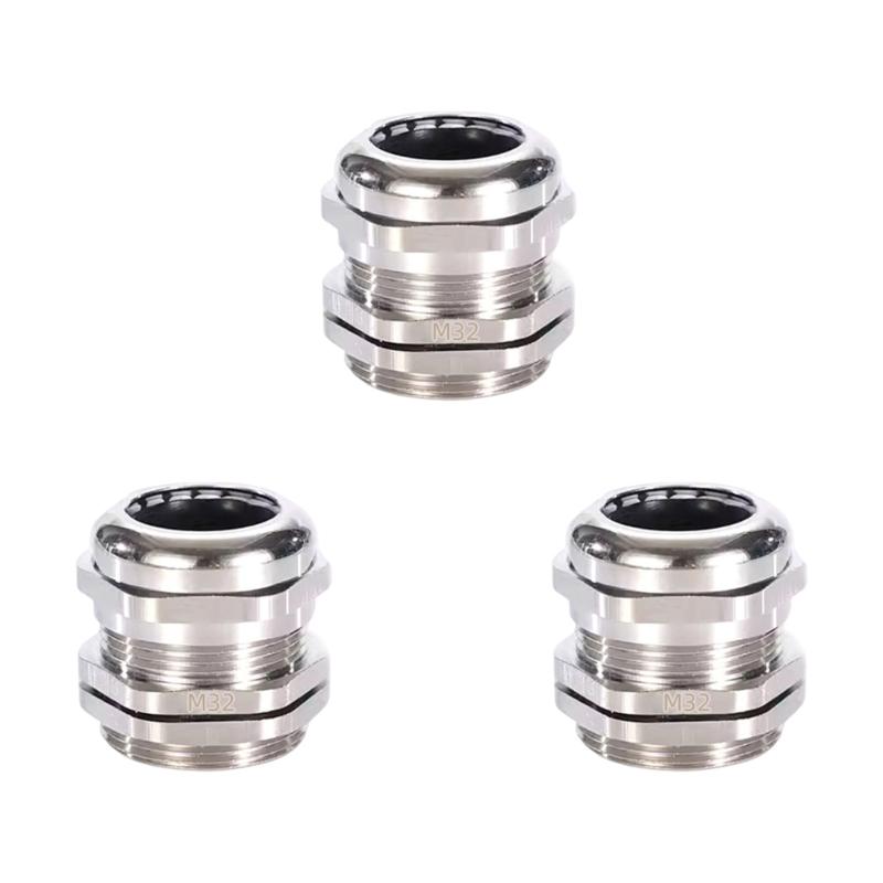 3pcs Erosion Resistant Cable Connector Quick Install Waterproof Fitting for Commercial Building Electrical Projects