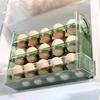 Egg Storage Rack with Automatic Flip Function and Refrigerator Side Door for Efficient and Organized Kitchen Egg Storage