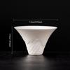Sheep fat jade tea set, white porcelain ceramic tea cup, household tea set, single cup, master cup, tea tasting cup