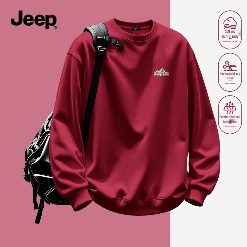 JEEP Men's Heavyweight Crewneck Sweatshirt