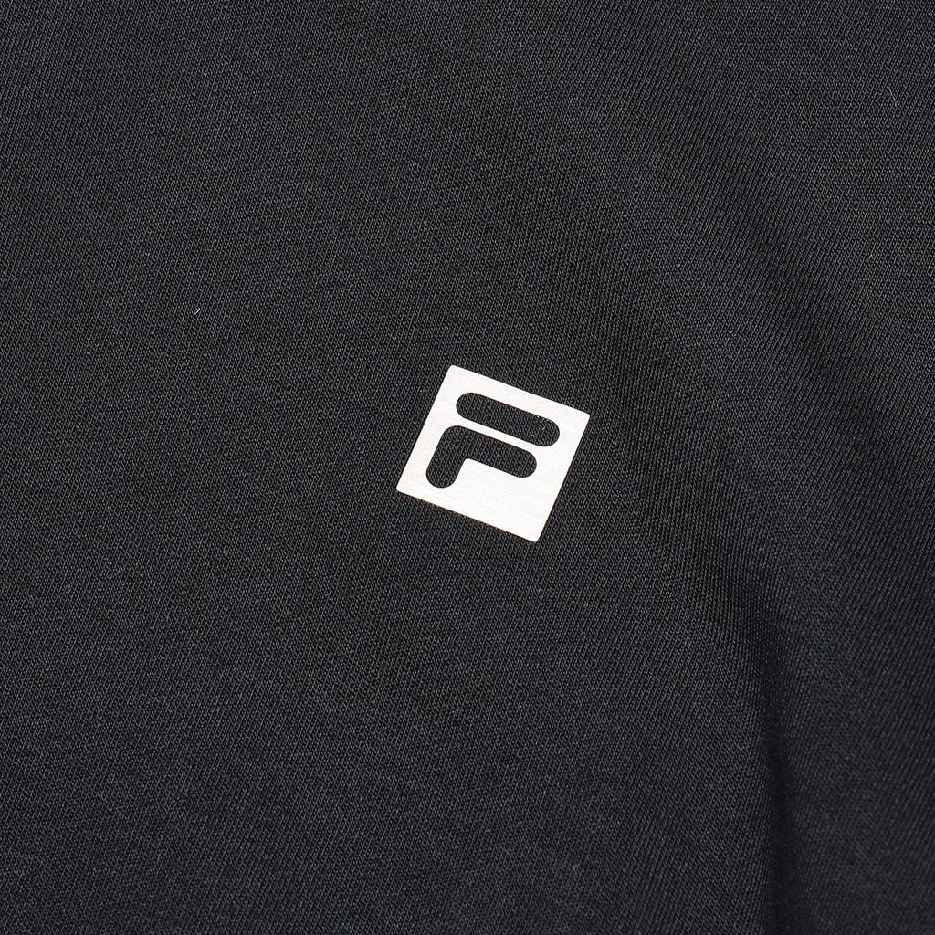 FILA Solid Color Stand Collar Fitness Pullover Long Sleeve Sweatshirt Women sweatshirt Deep-Black A11W341211F-BK