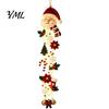 Ornamenti Artigianali all'Uncinetto Personalizzati, Appendiporta di Natale Luminoso, Spirale all'Uncinetto con Luci LED, Pupazzo di Neve Babbo Natale Renna Decorazione Festiva per Ingresso Angelo