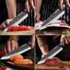 New Kitchen Knife Hand-forged Butcher Knives 5Cr15MoV Stainless Steel Pig Killing Knife Sharp Boning Knife Kitchen Accessories