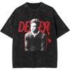 Nuova Edizione Dexter Morgan Dito Medio Retro Trendy Vintage Lavato Maglietta Estiva Y2K Top Cotone Uomo Donna Magliette Manica Corta