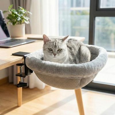 Abnehmbares Katzen-Tischbett Platzsparendes Katzenregal Stabiles Katzenbett Schreibtisch