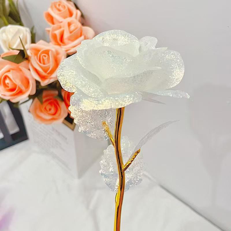 24k Gold Colored Rose for Valentine's, Mother's Day, and More: Perfect Gift for Any Occasion