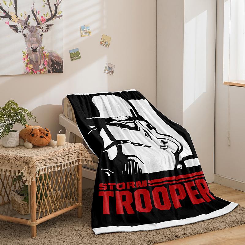 Column Double-Sided Flannel 3D Digital Printed Blanket Blanket