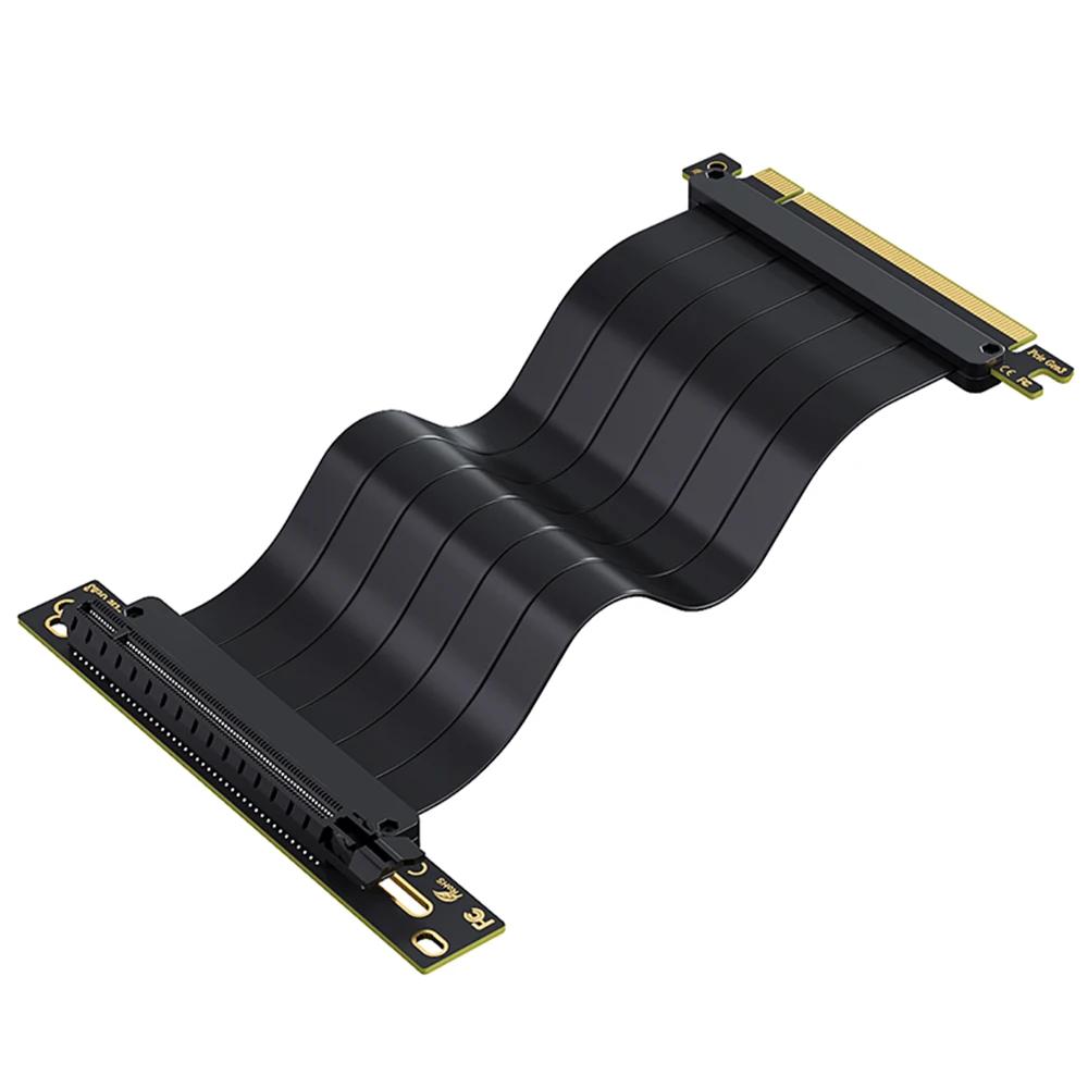 GPU Vertical Mounting Bracket Kit, PCIe 4.0/3.0 X16 Riser Cable 200mm, Graphics Card Steering Mounting Bracket
