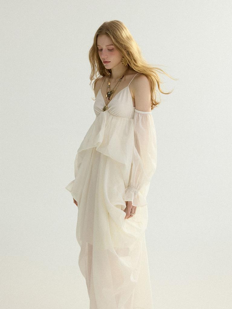 Sinseuden Biella Drape Long Dress