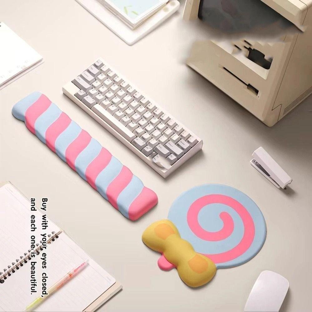 Slow Rebound Wrist Support Mouse Pad Non-Slip Keyboard Hand Cushion  Desktop