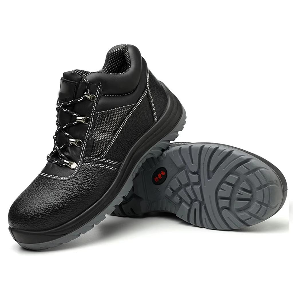 2025  Acceptable Custom Steel Toe Safety Shoes Rubber Outsole Anti Puncture Safety Boots   Work Protective Safety Shoes
