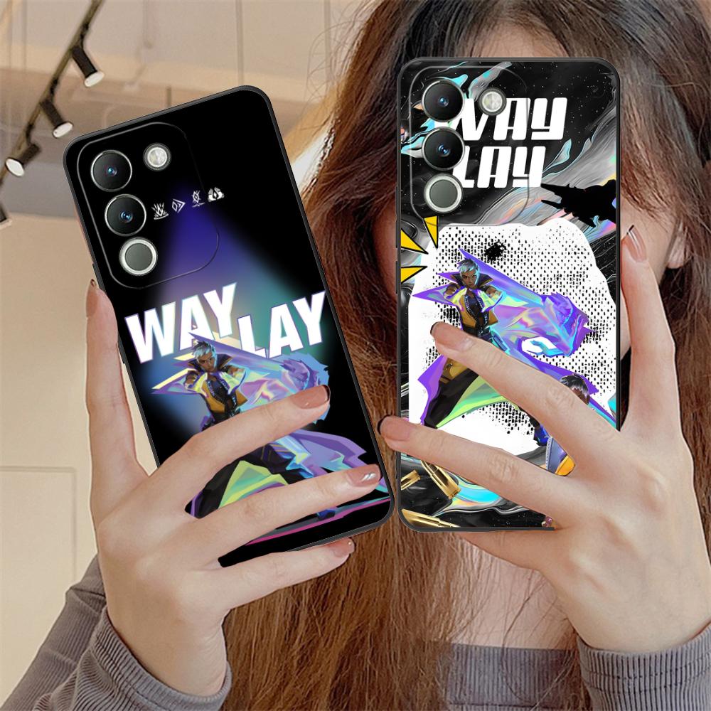 Valo Waylay Phone Case for VIVO Y77 76 75 74 73 72 58 56 55 51 50 38 36 Y19 Y18 Y03 Y01 5G Soft TPU Shockproof Cover