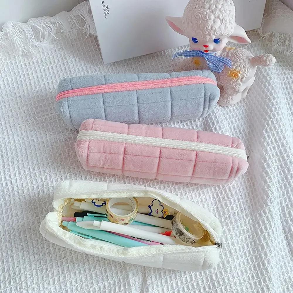 Cartoon Simple Portable Pillow Pillow Bag Pencil Bag Stationery Box Large Capacity Student Storage Stationery Case