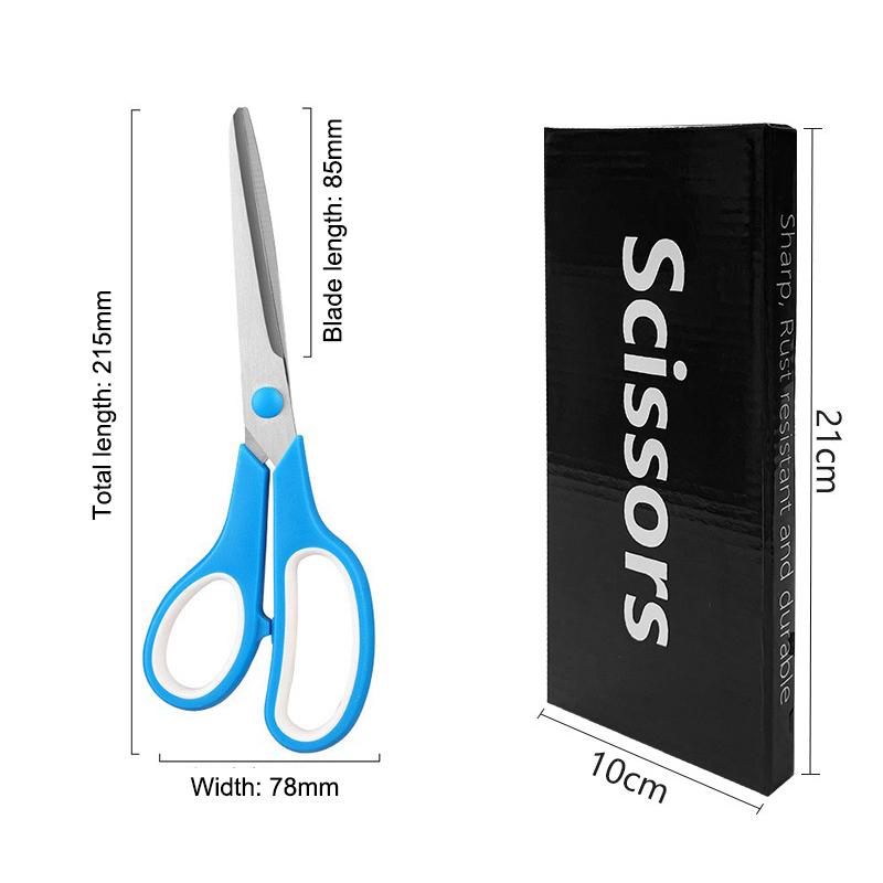 Stainless Steel Scissors Sewing Tailor Scissors Student Stationery Scissors Diy Handcraft Paper Cutting Sewing Tools синий