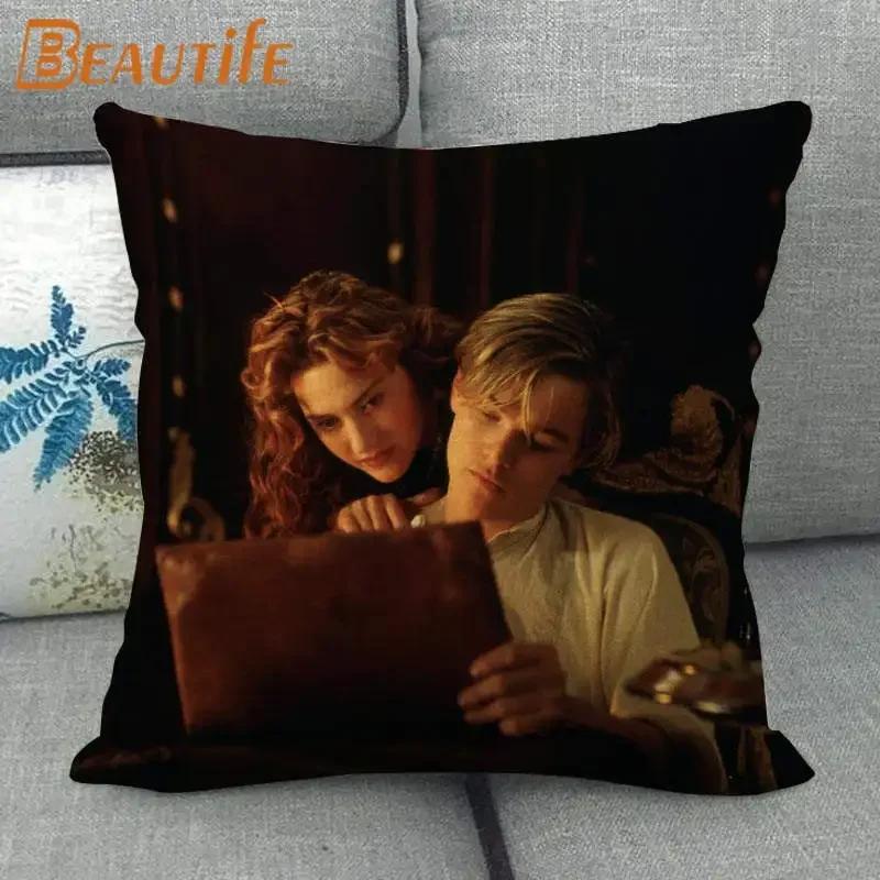 Custom Titanic Tv Pillowcase 45X45Cm Wedding Decorative Pillow Cover Eco-Friendly Cotton Linen Fabric Pillow Case