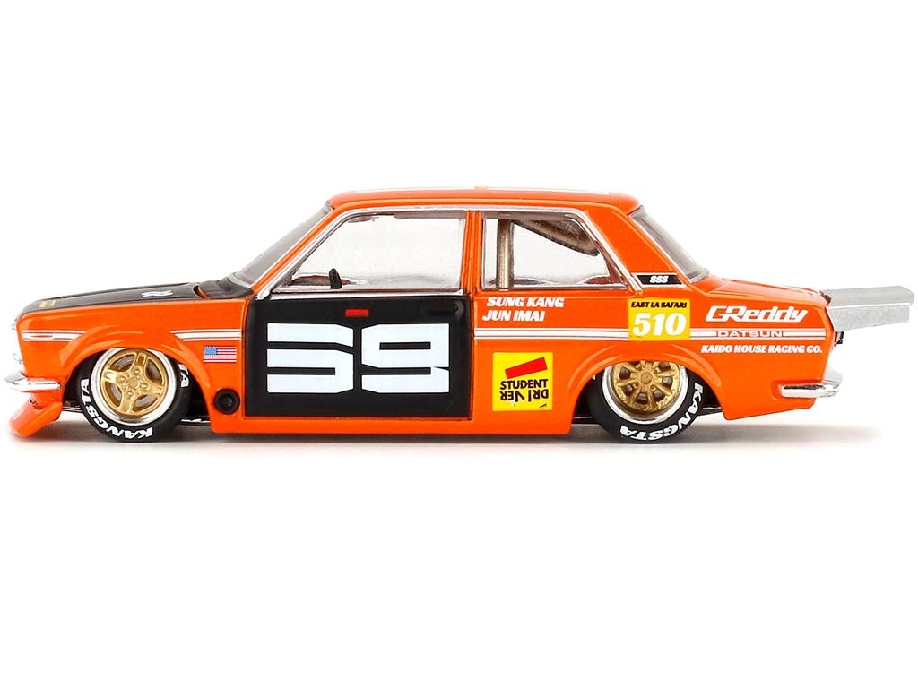 Datsun 510 Pro Street SK510 Orange and Black by Jun Special Diecast Model Car by True Scale Miniatures (Designed Imai) "Kaido House" 1/64