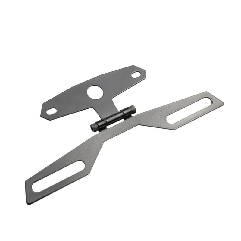 Motorcycle License Plate Holder Rear Light Mounting Bracket Folding Frame Number Holder Universal Mounting