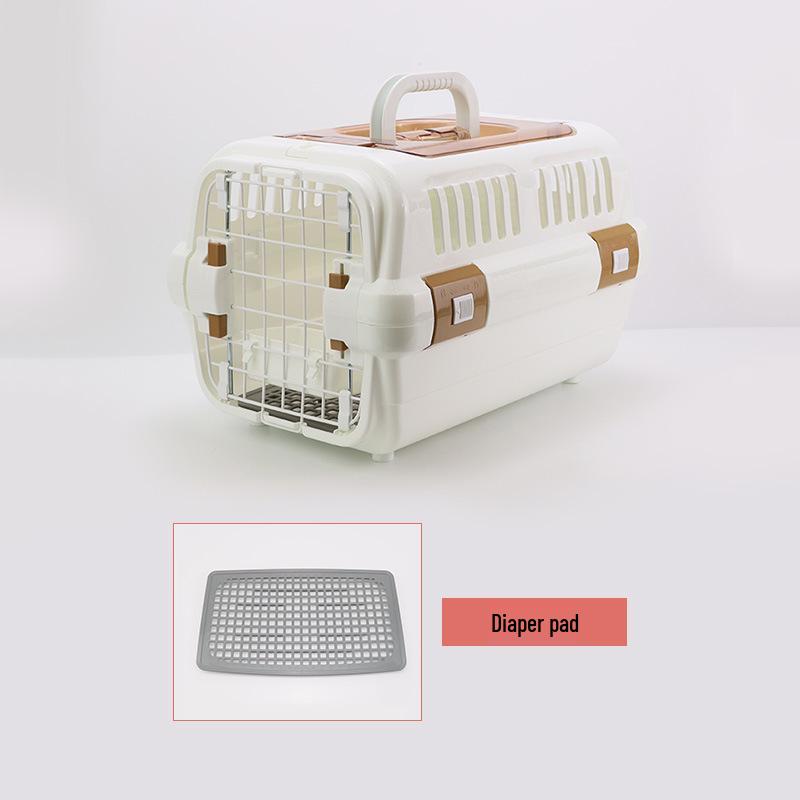 Portable Pet Travel Crate: Breathable, Handheld Carrier for Cats & Dogs