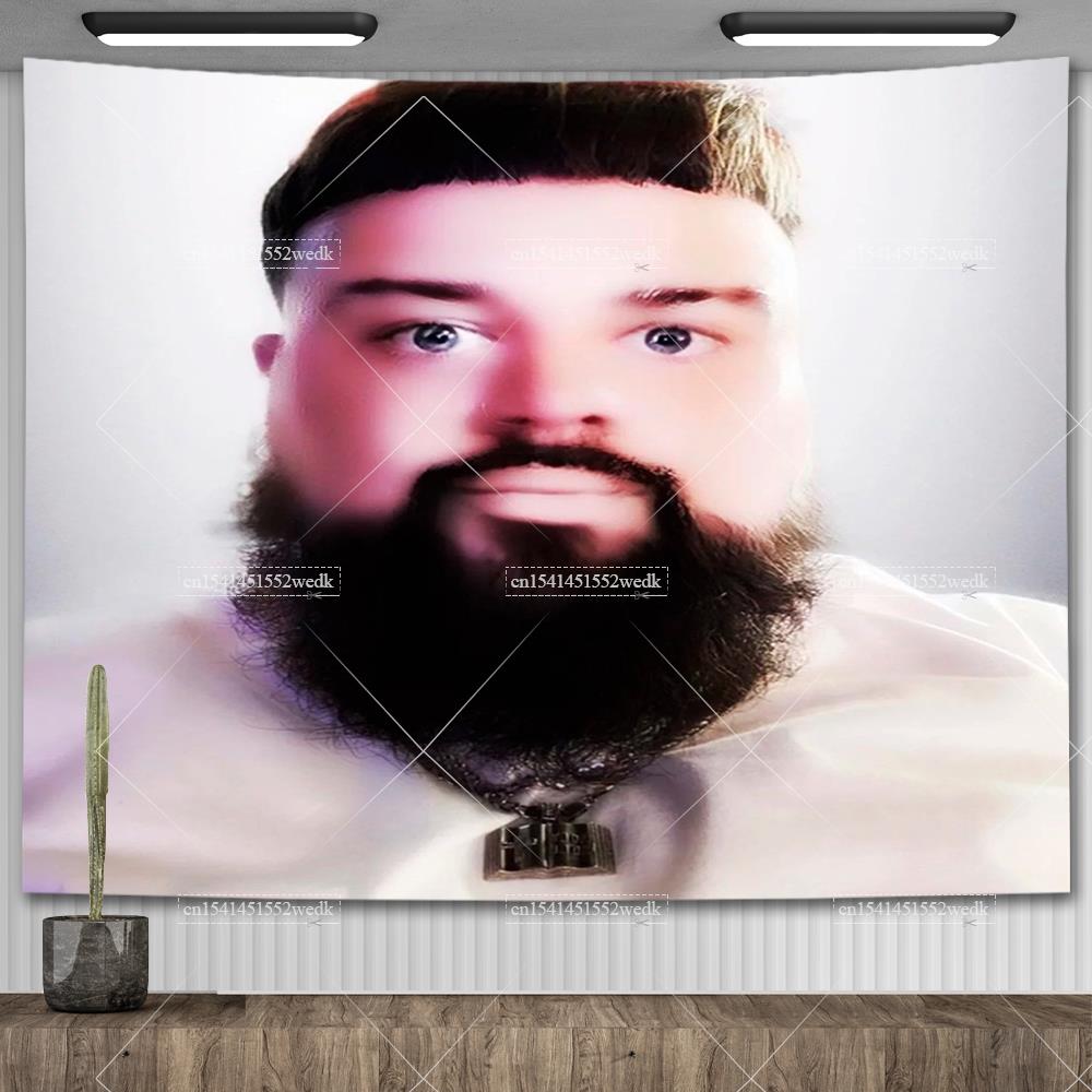 

Joeyy Аэрография Квадратный принт Гобелен Хип-хоп Рэпер Гобелены Для спальни Домашний декор Эстетичное Настенное панно Художественные Постеры 74x94cm(29x37in)
