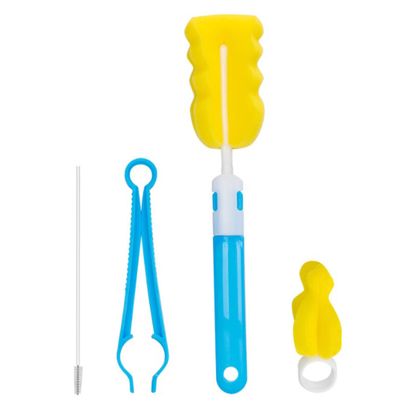 Kitchen water bottle tongs and bottle cleaning brush set of 4