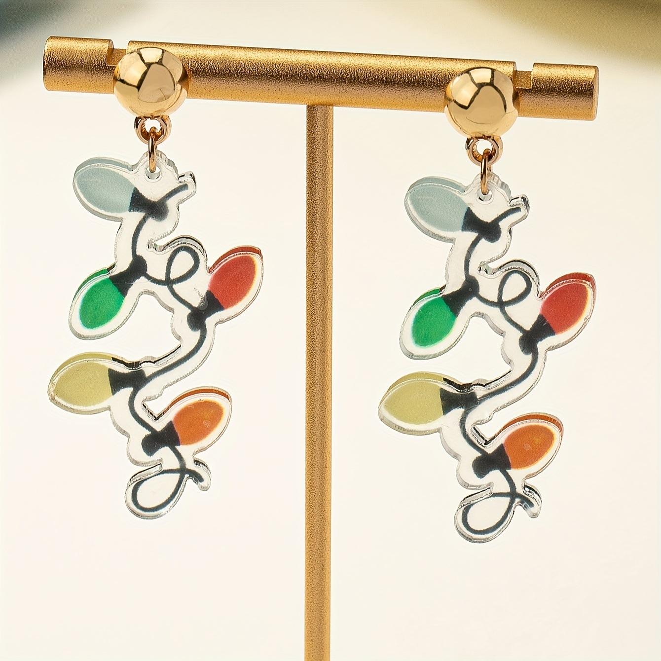 

New digital earrings unique design women s fashion festival earrings gifts