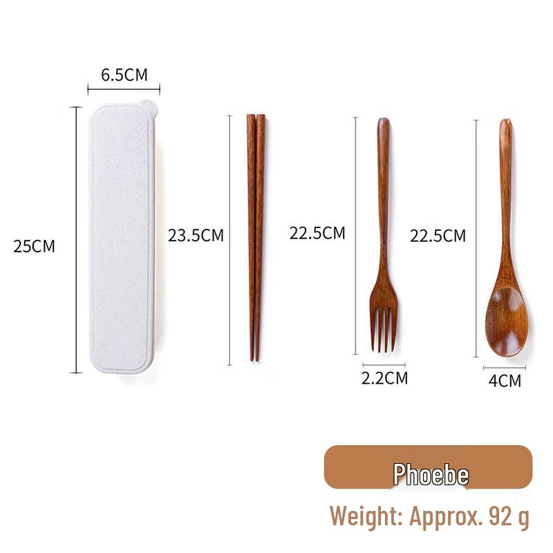 Abay Portable Wooden Lunch Utensil Set