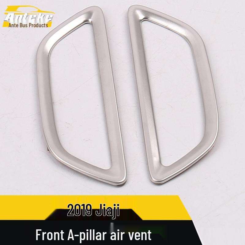 Fits 2019 Jiaji: Front A-Pillar Air Outlet Trim Ring & Cold Air Patch