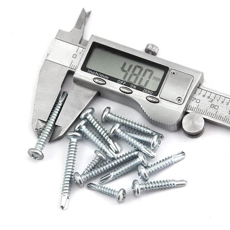 Bingyu Blue-White Zinc Cross Pan Head Self-Drilling Screws