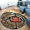 Sunderland AFC Round Area Rug,Carpet Rug for Living Room Bedroom Sofa Playroom Decor,Non-slip Floor Mat