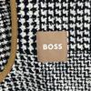 BOSS Grey Glen Check Gold Button Tweet Cropped Jacket Jacket 40 grayUsed