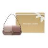Michael Kors Mk Bradshaw Monogram Color Block Gold Buckle Leather Tote Crossbody Shoulder Bag Women Bags Ballet-Pink 30T1G2BL1B-641