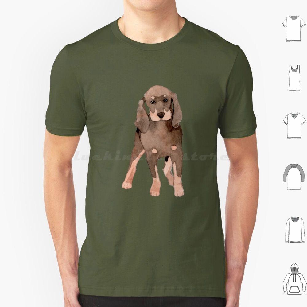 Cute Coonhound Puppy For Dog Lovers T Shirt 6xl Cotton Cool Tee Coonhound Dog Hound Redbone Coonhound Bluetick Coonhound Dogs