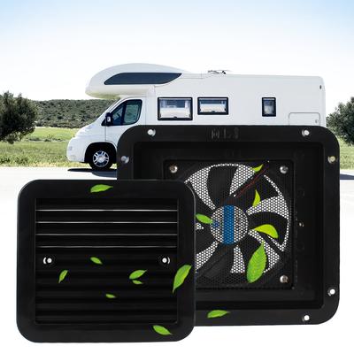 Car Styling Ventilazione Ventole di scarico Frigo Vent con ventola silenziosa per camper Rimorchio Caravan 12V Forte vento Uscita aria laterale