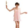 Original Ice Silk Pleated Nightgown - Cute Style Pajamas, Sexy Sling Nightwear