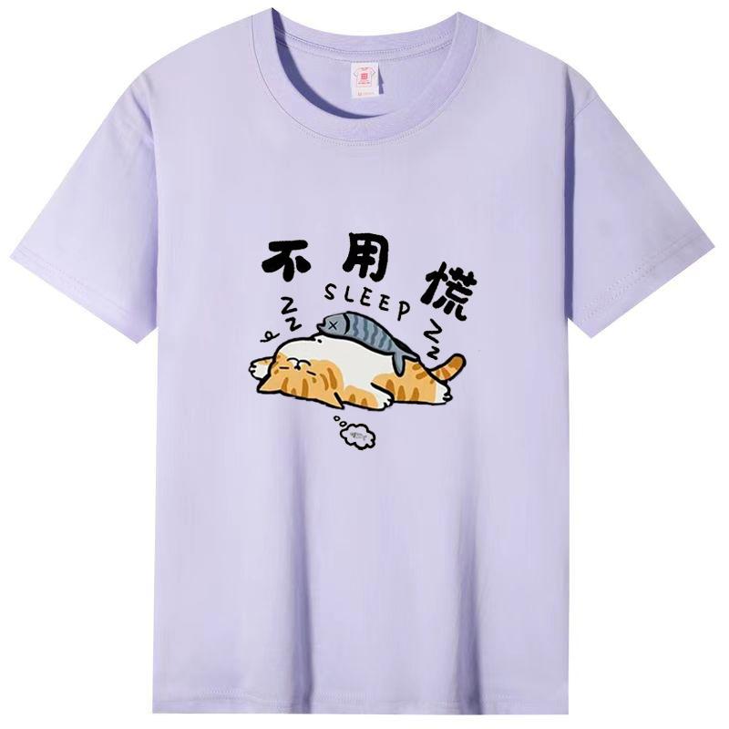 Tricou cu mâneci scurte Vară Nouă Cămașă de corp imprimată cu desene animate pentru femei Topuri cu mâneci pe jumătate